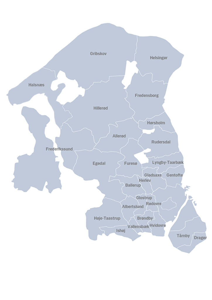 Dyrlægevagten i Nordsjælland dækker samtlige kommuner heriblandt Halsnæs, Gribskov, Helsingør, Frederikssund, Hillerød og Fredensborg. Du betyder at lige meget om du er fra Frederiksværk, Hundested eller Helsinge - eller fra Tisvilde, Gilleleje eller Hornbæk - så kommer vi til dig. Uanset tidspunkt på dagen. 